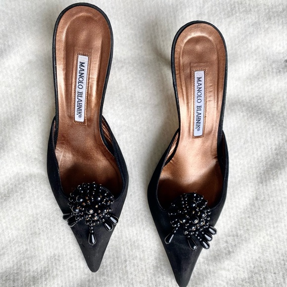 Manolo Blahnik  Mules Size 7 1/2 / 8 - Picture 6 of 9